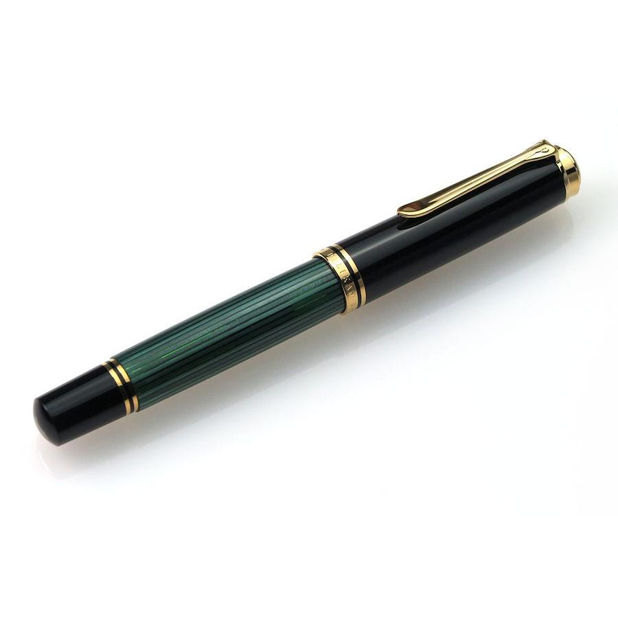 Pelikan（ペリカン） スーベレーン M1000 万年筆 BBニブ・極太 緑縞