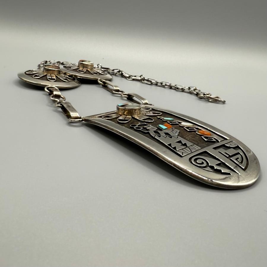 希少！ネックレス ズニ族 ホピ族 インディアンジュエリー/シルバー