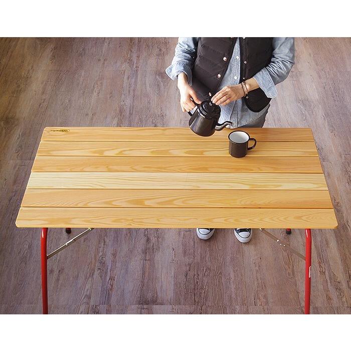 カステルメルリーノ ハイ＆ローキャンパーテーブル イタリアンレッド