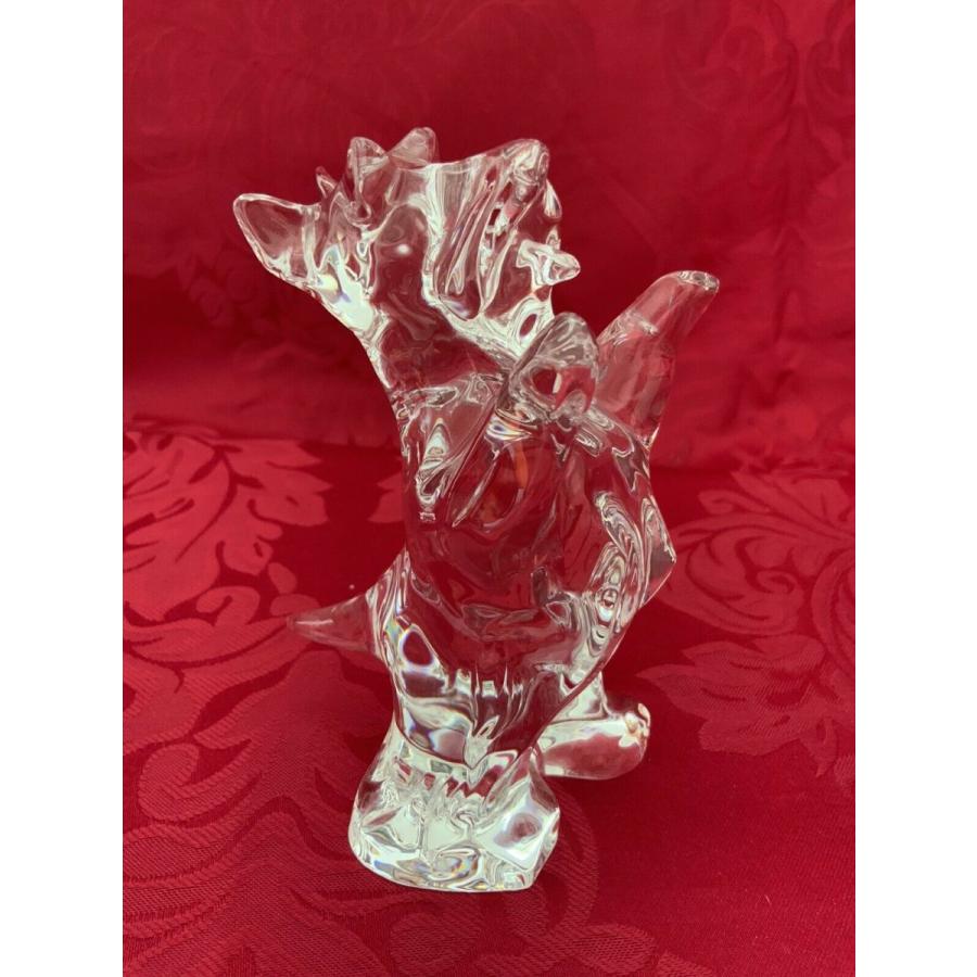 バカラ（Baccarat） 置物 ドッグ 犬 クリスタル フィギュリン