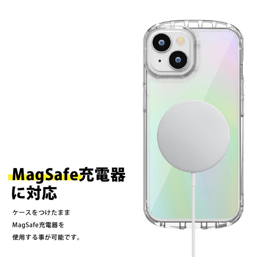 Premium Style iPhone 14Pro 14 13 ケース カバー オーロラ クリア