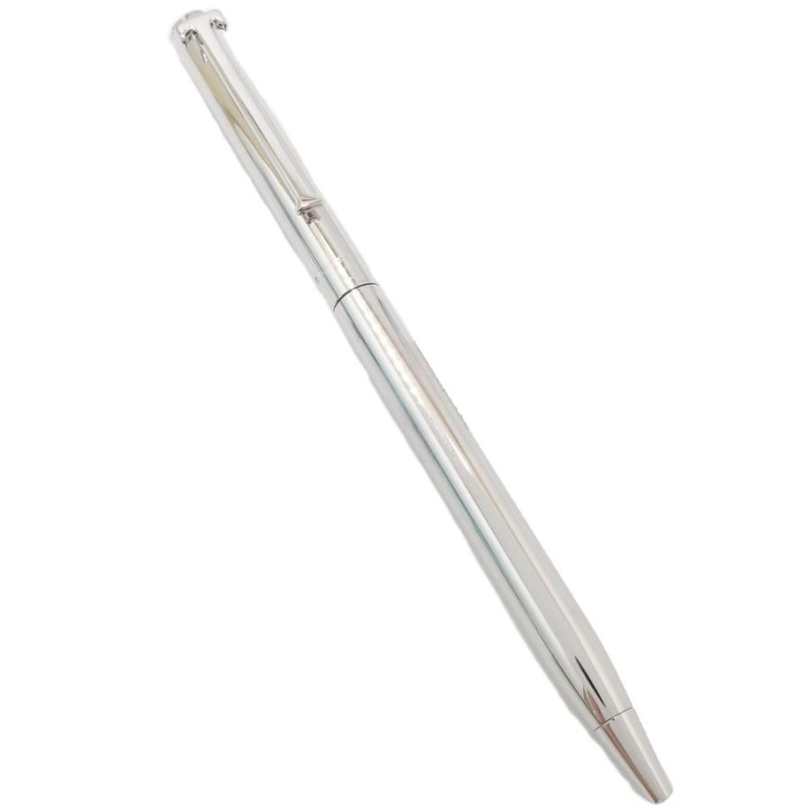 TIFFANY&Co.（ティファニー） ボールペン CLINIQUEロゴ シルバーメタル
