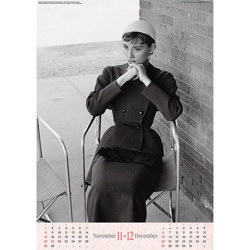 残りわずか】オードリー・ヘプバーン 2026年 壁掛けカレンダー CL-341