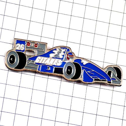 ピンバッジ・F1レース車ジタン煙草スポンサー青◇フランス限定ピンズ