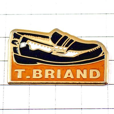 ピンバッジ・黒い革靴ローファー◇フランス限定ピンズ◇レアな