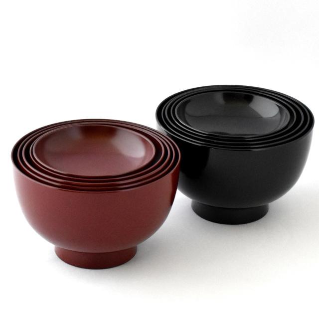 応量器（応量椀） 五つ組 漆塗り 入れ子のお椀セット キッチン 食器類