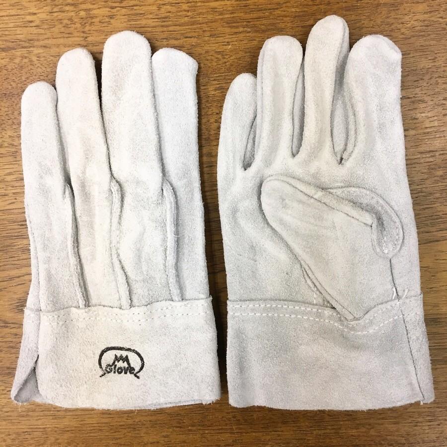 富士グローブ No.6 牛床革 背縫 作業用 革手袋 天然皮革 作業用手袋 本