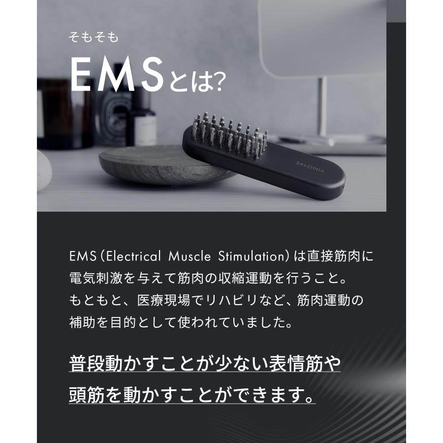 SALONIA（サロニア） 美顔器 ブラシ EMS リフトブラシ 3Dケア 頭皮 頭