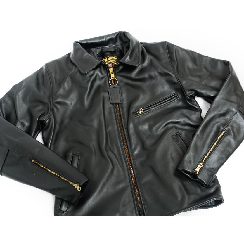 VANSON（バンソン） レザージャケット シングル ライダース アウター