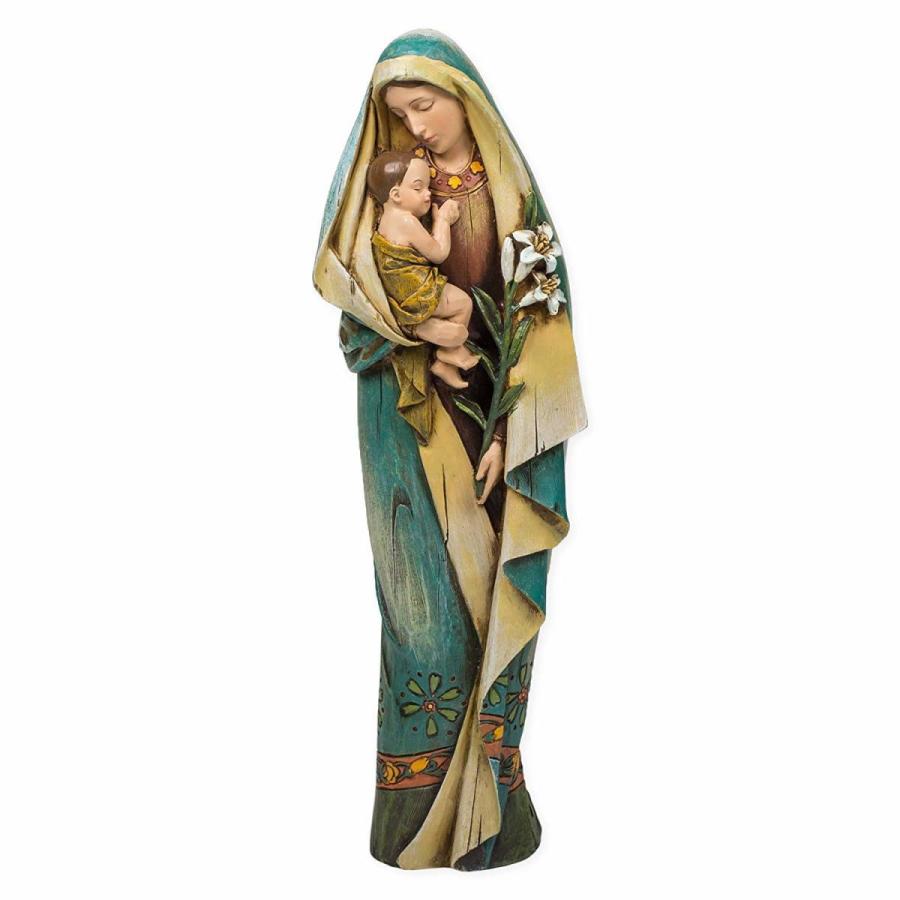 ヨセフ・スタジオ製 イエスを抱く聖母マリア 彫刻 彫像/ カトリック