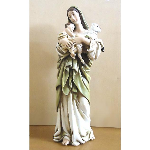 ヴィンテージ 『導きの聖母子』 陶器飾り マリア様 イエス・キリスト