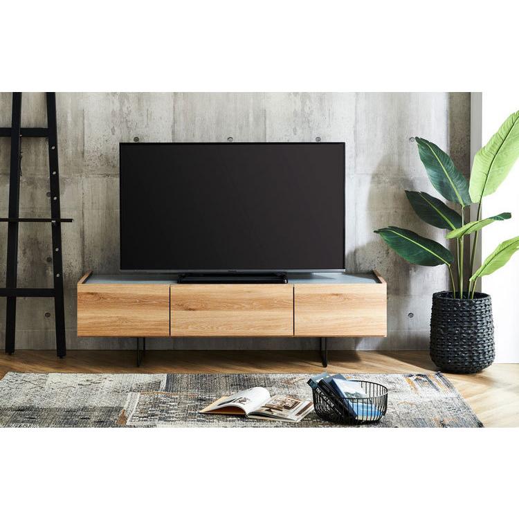 テレビ台 150 脚付き セラミック調天板 木目 完成品 おしゃれ 幅150