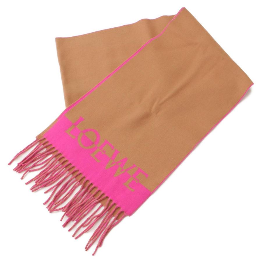 ロエベ ピンククリームグラデーションマフラー - メルカリ ロエベ