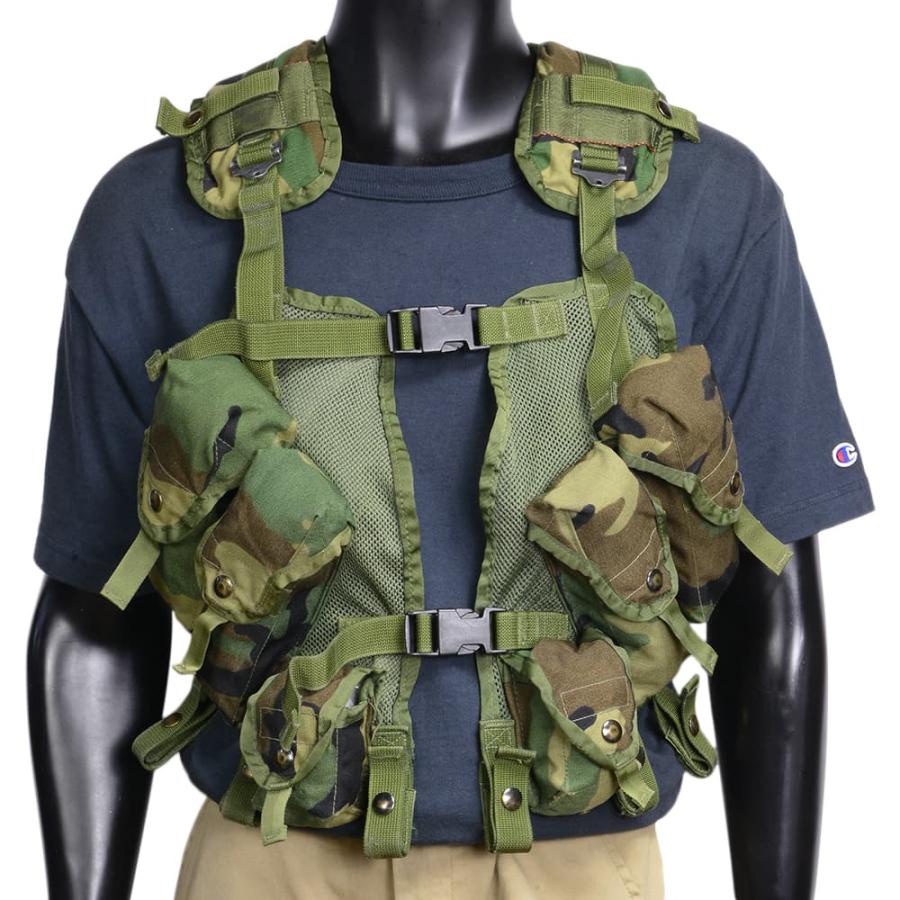 米軍放出品 タクティカルベスト ITLBV ウッドランド迷彩 [ 可
