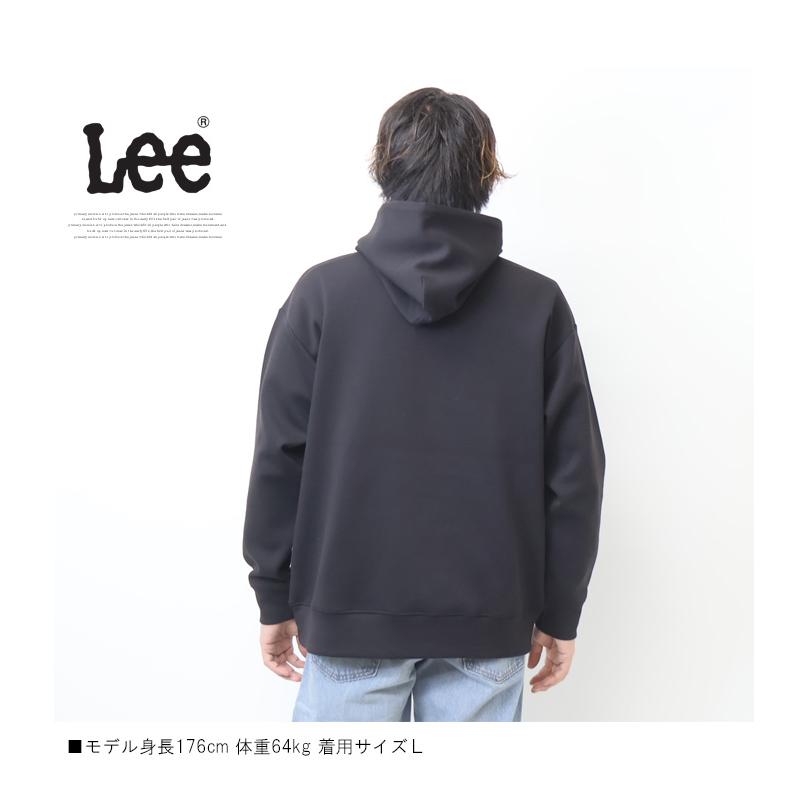 Lee（リー） ダンボールニット ミニロゴ刺繍 プルパーカー フーディー