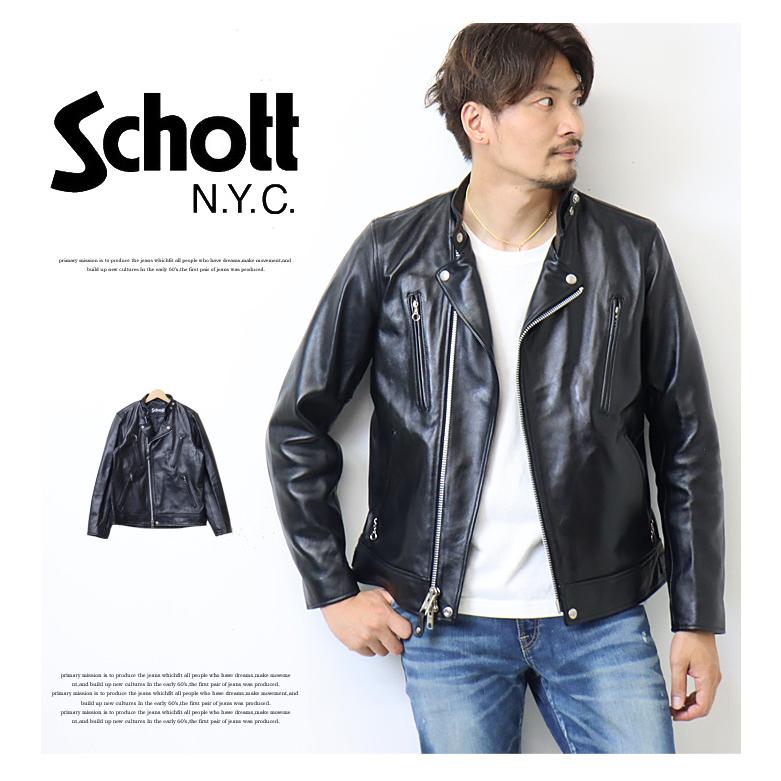 Schott N.Y.C（ショット） Schott ダブル ブレスト ライダース