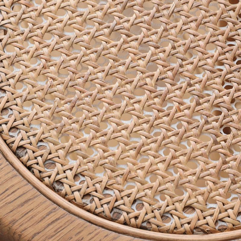 ネストテーブル RattanMix／BR テーブル 円形 木製 オーク 無垢材