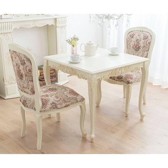 ダイニングセット ダイニングテーブル3点セット 猫脚アンティーク