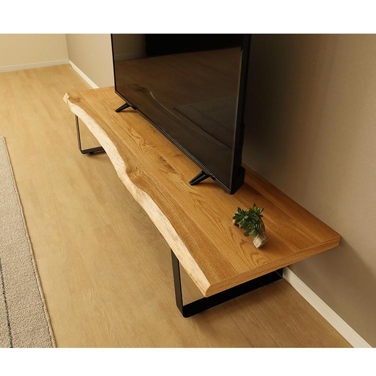 テレビ台 ローボード テレビボード 幅180cm オーク材 一枚板風 TV台