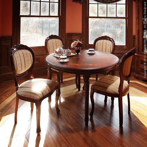 アンティーク ラウンドダイニングテーブル 丸テーブル