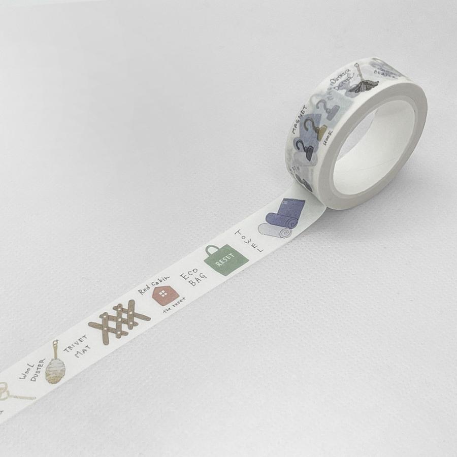 Red Cabin オリジナルマスキングテープ 15mm 全6種 【メール便可 24個