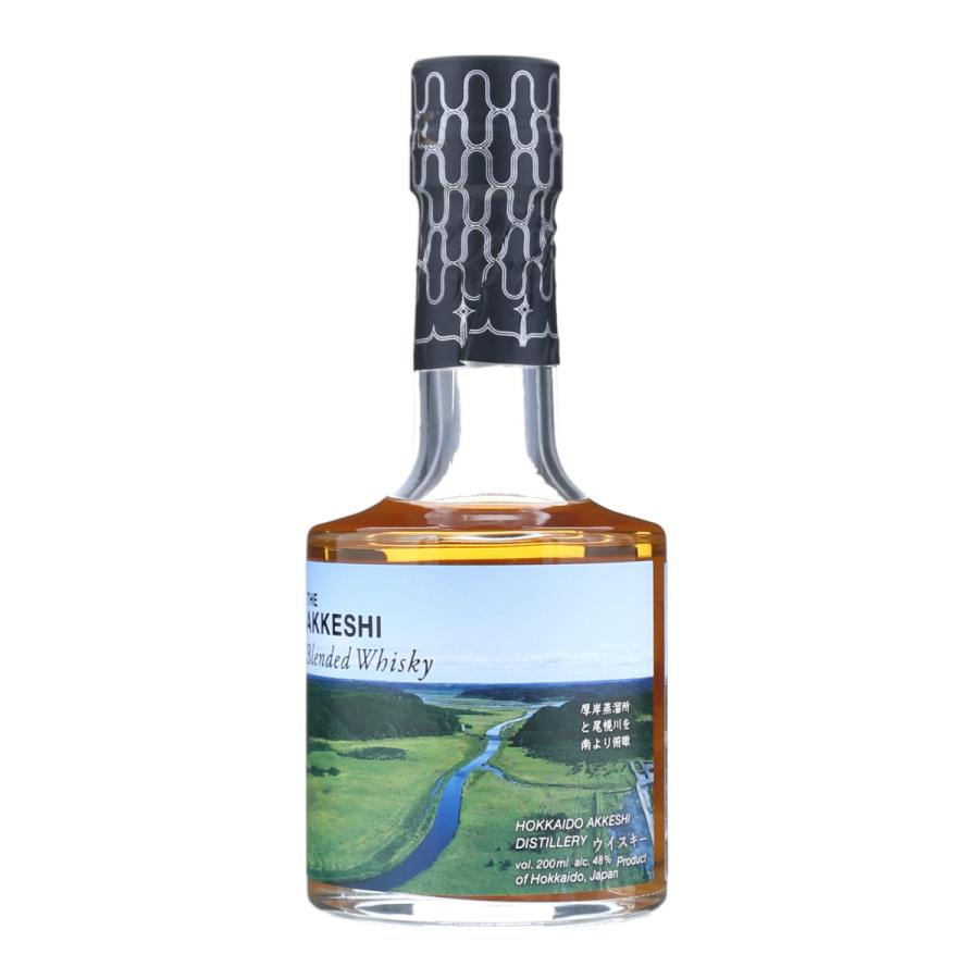 厚岸 2021 尾幌川ラベル ウイスキー 箱付 200ml 48％ YS-AKKESHI