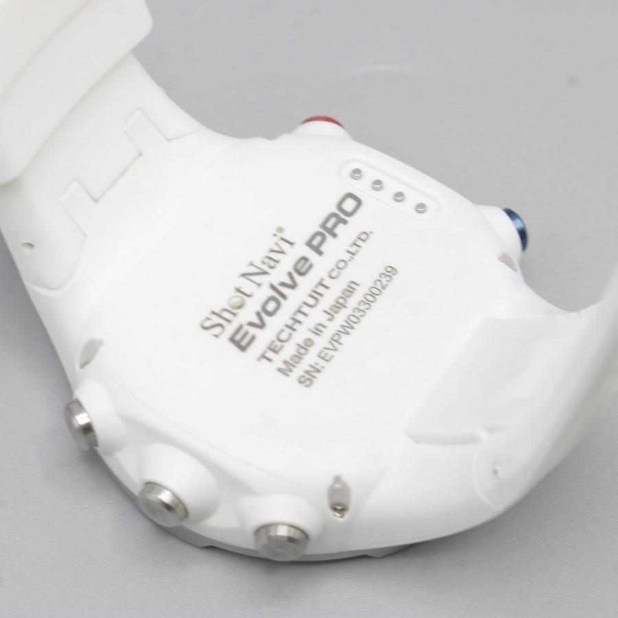 ボーナスストア+5％】ShotNavi Evolve PRO ホワイト 腕時計型GPSゴルフ