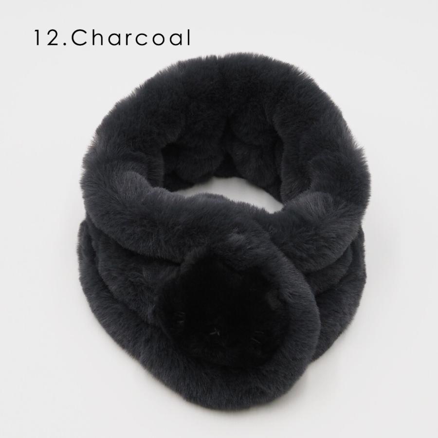 セール】ティペット エコファー ねこ ネコ 猫 フェイス ぬいぐるみ付き