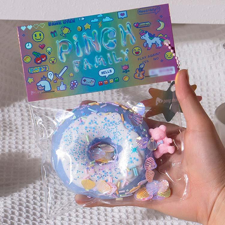 握る 3個セット グッズ おもちゃ スクイーズ ブルーム にぎにぎボール