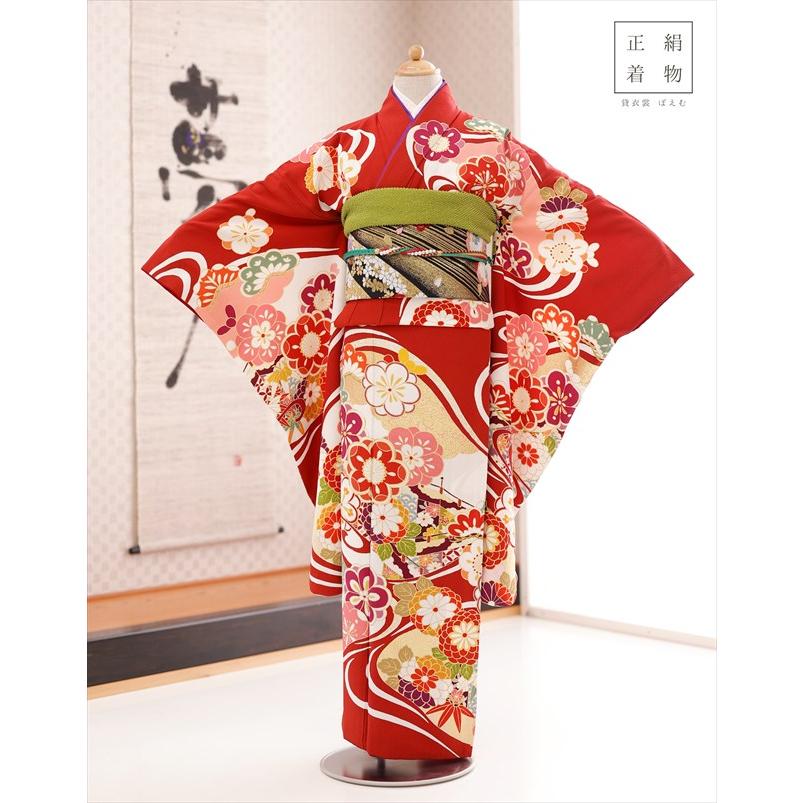 振袖長襦袢正絹古典柄卒業式成人式十三参り