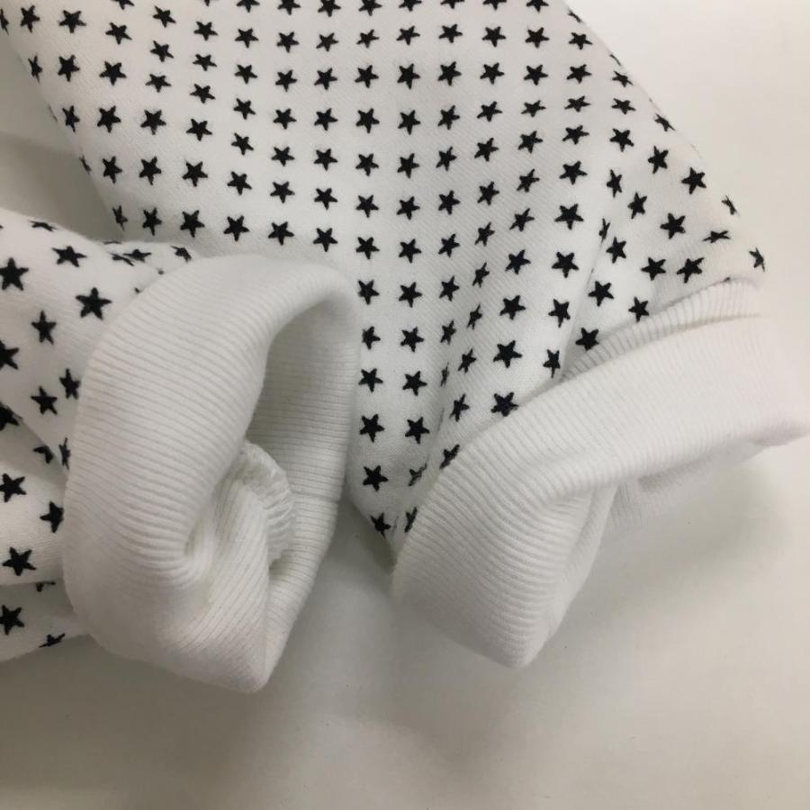 美品】パーリーゲイツ ブルゾン グレー×白 星柄 裏起毛 レディース 0(S