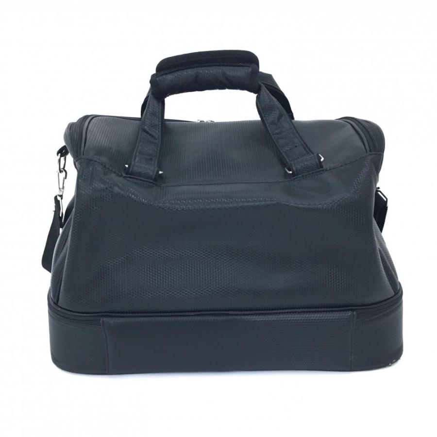 レクサス ボストンバッグ 黒 地模様 外側ポケット 2層式 ゴルフ LEXUS