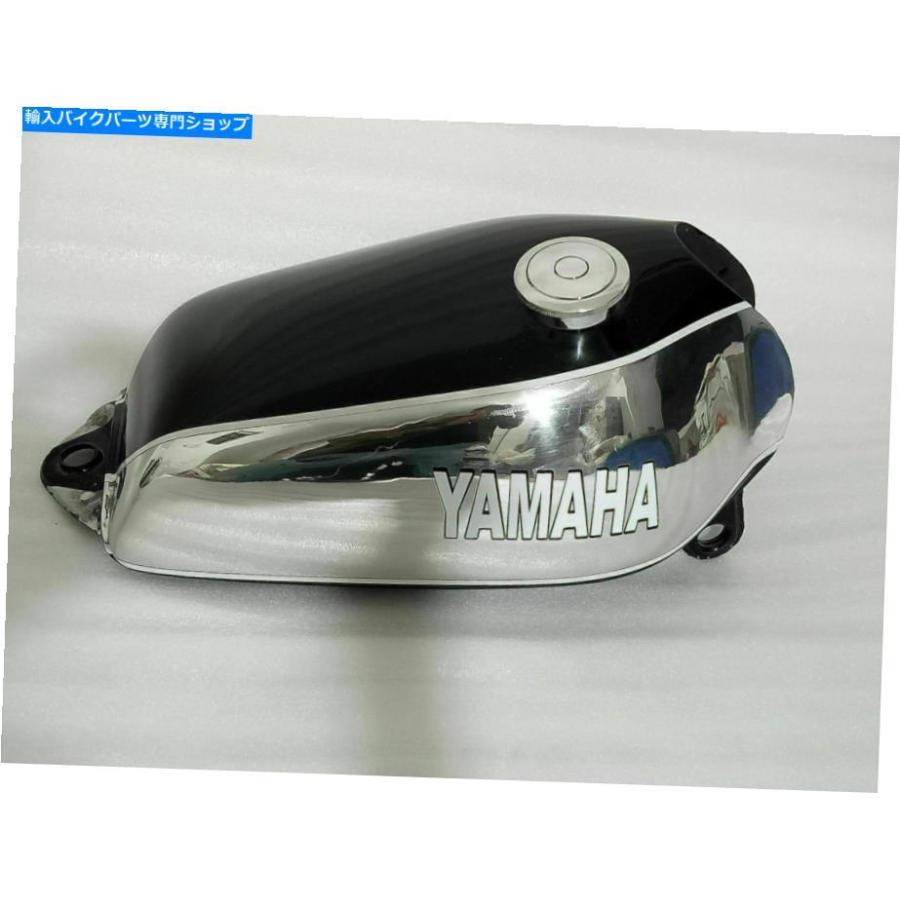 Gas Tank 燃料ガソリンタンクタンク鋼クロム＆ブラック塗装ヤマハXT500