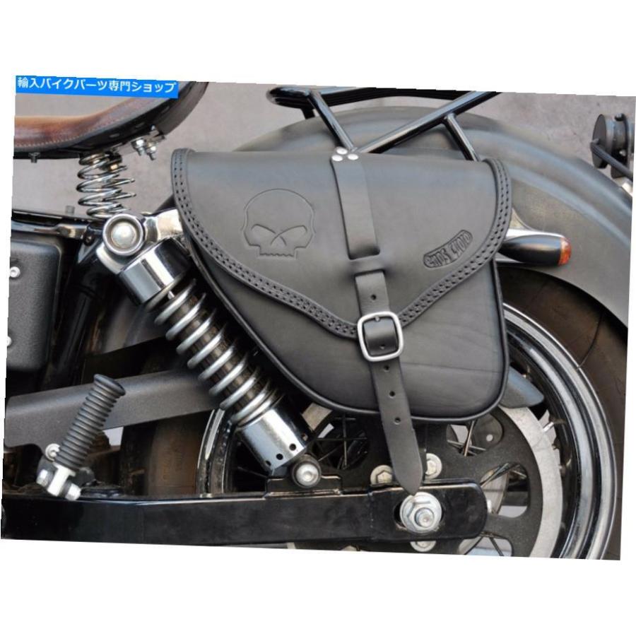 サイドバック サドルバッグレザーイタリア製のハーレーダビッドソン