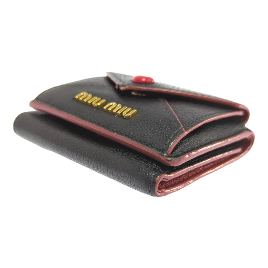 miu miu（ミュウミュウ） ラブレター 3つ折り ミニウォレット/マドラス