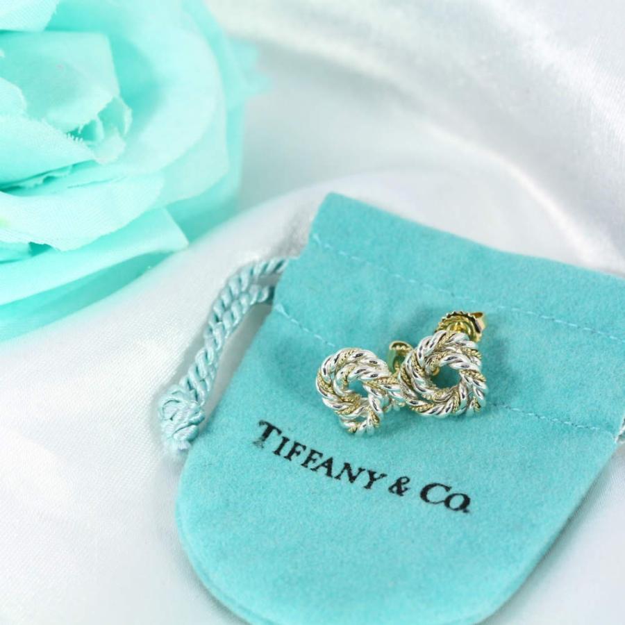 TIFFANY&Co.（ティファニー） ツイスト・コンビスタッドピアス/Sv925