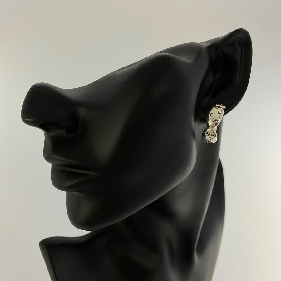 CHANEL（シャネル） ロゴ フープピアス/Sv925-11.2g/シルバー/CHANEL