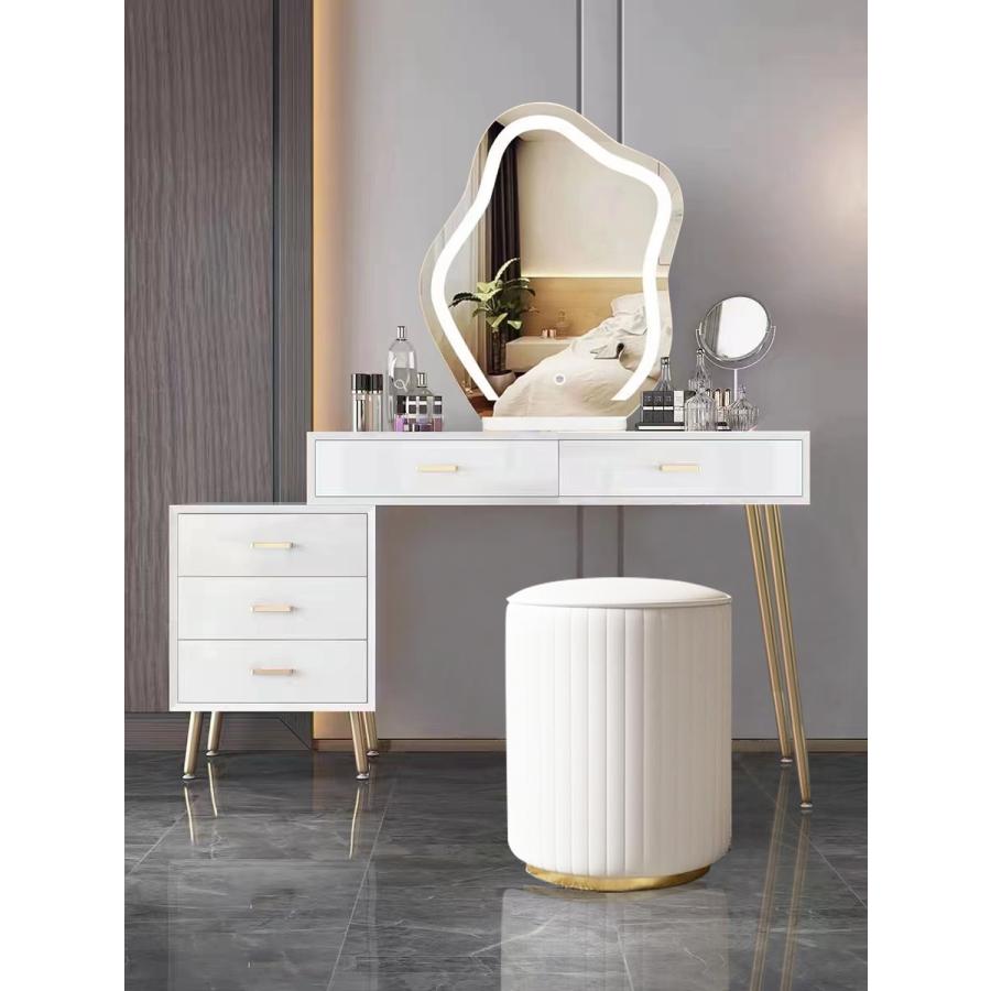 F＆I ドレッサー コンパクト テーブル オシャレ 白 化粧台 幅80cm 北欧
