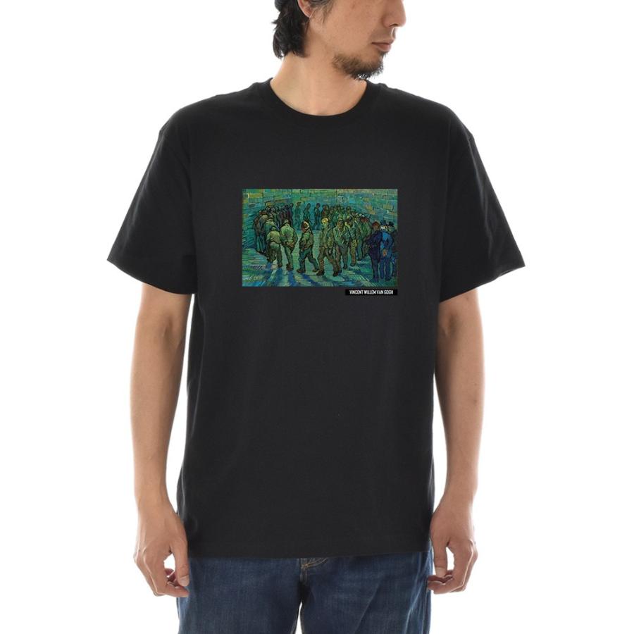 半袖 アートTシャツ】ゴッホ Tシャツ 刑務所の中庭 フィンセント