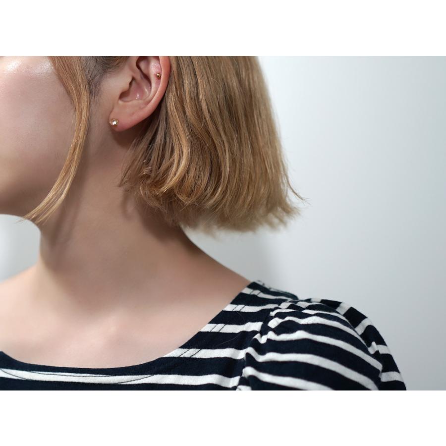 輝くロマンティック K18 ローズカット ローズクォーツ ピアス 美しいく