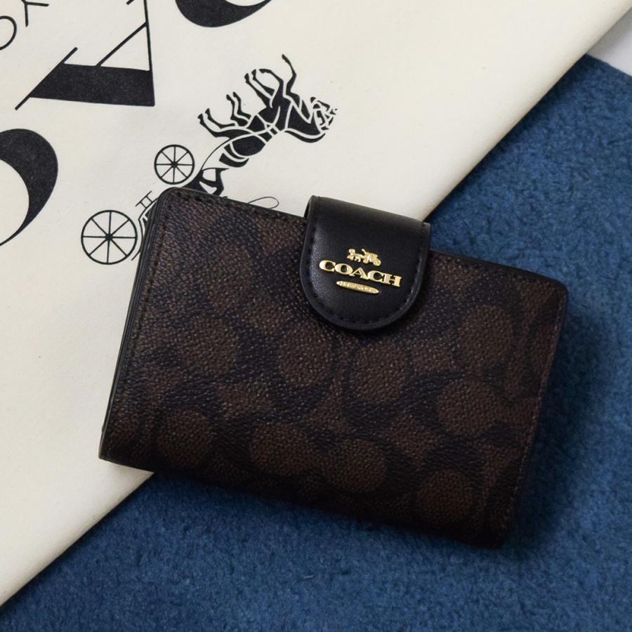 COACH（コーチ） 財布 レディース 2つ折り 折財布 コンパクト