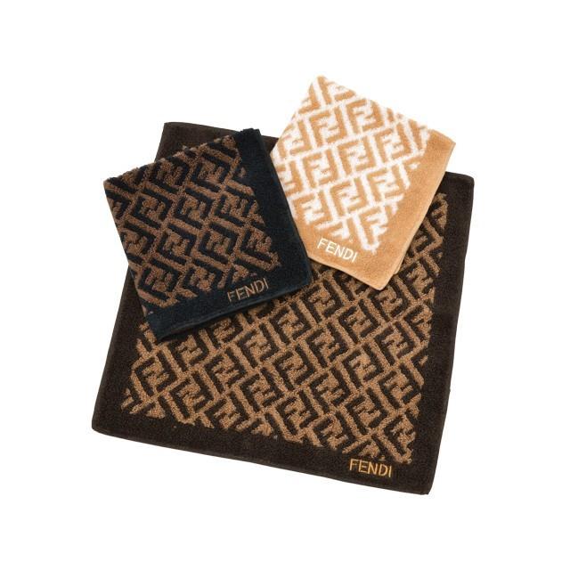 FENDI（フェンディ） タオル ロゴ ハンドタオル コットン ハンカチ