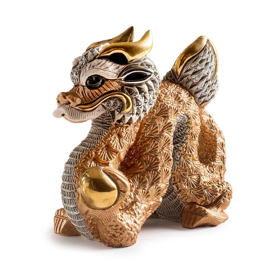 置物 ドラゴン どらごん 陶器 送料無料 F243C : リンコナダ(日本代理店