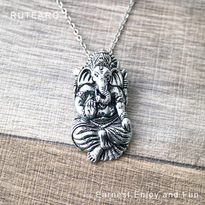 ガネーシャ ネックレス ペンダント ロング アジアン メンズ レディース