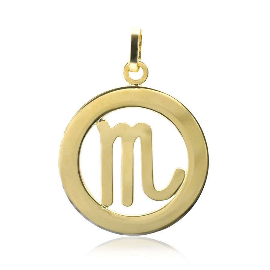 ペンダントトップ 18金 イエローゴールド 蠍座 さそり座 透かし