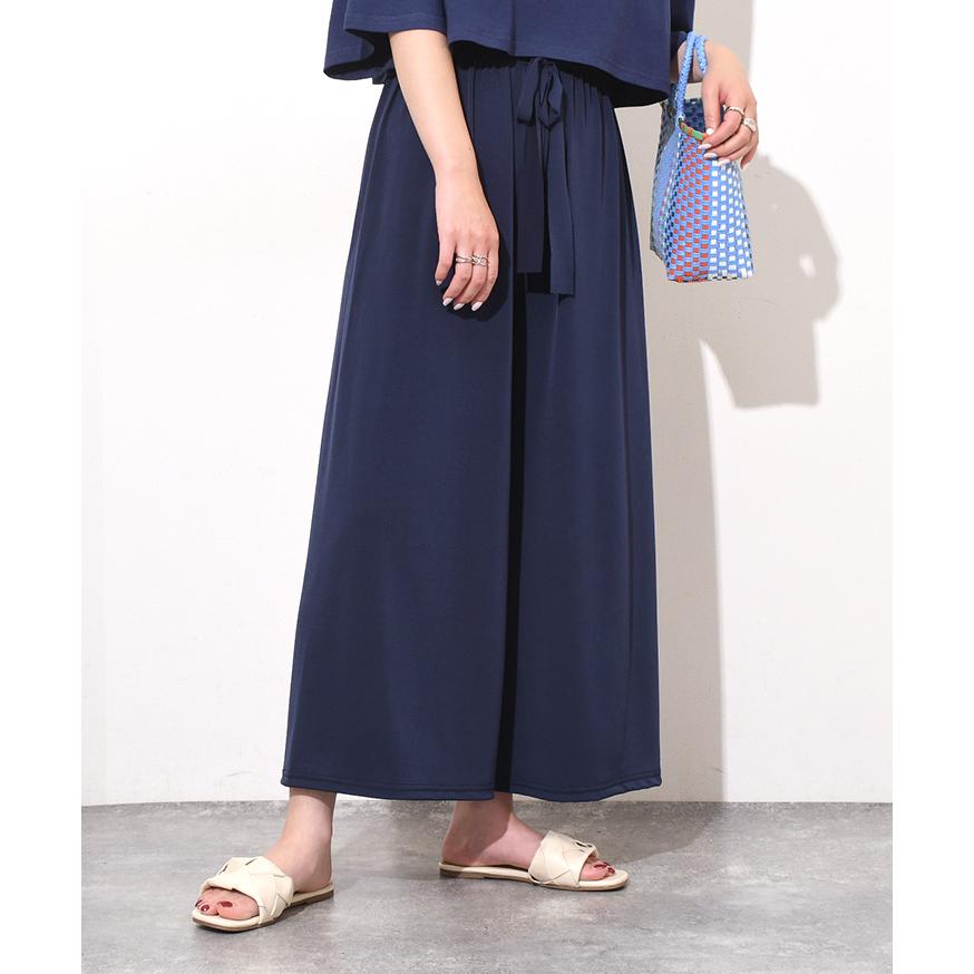 REAL STYLE ガウチョパンツ レディース ワイドパンツ ひんやり 冷感