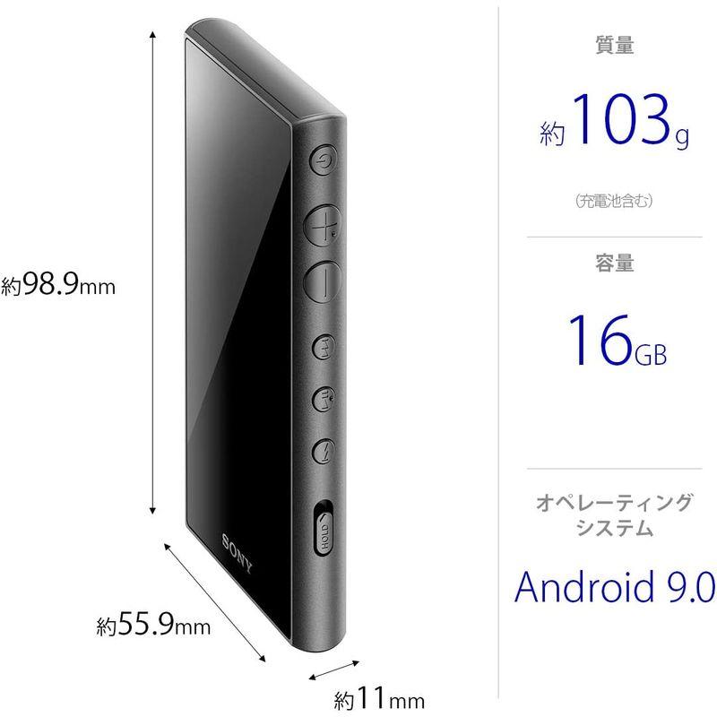SONY ハイレゾ対応ウォークマン NW-A105 ブラック16GB 【公式通販】