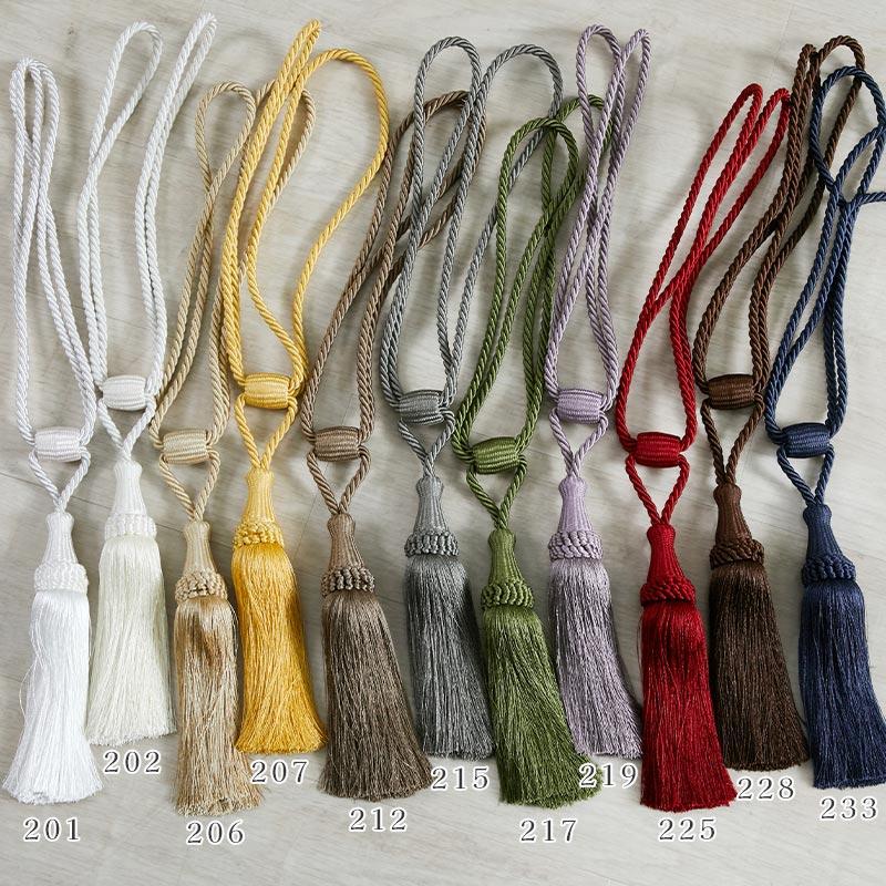 掛軸用タッセルセット（緑・茶色） 1 個のグリーン ビッグ タッセル