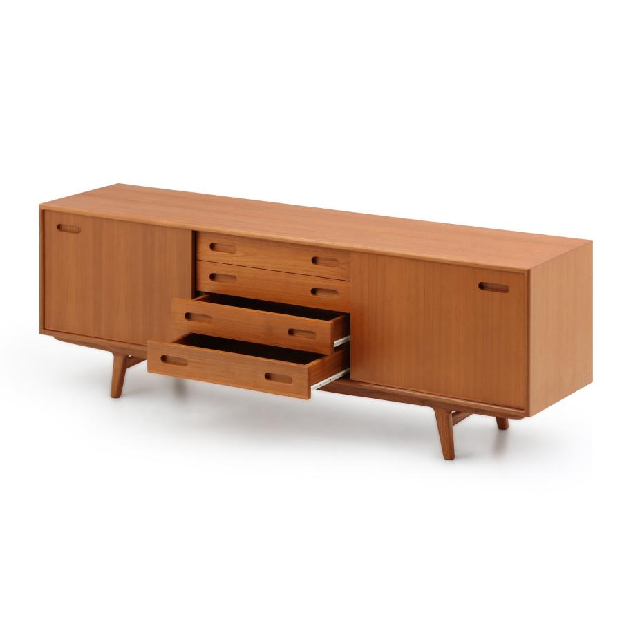 英国アンティークStonehill製サイドボード/木製机テレビ台(91-248