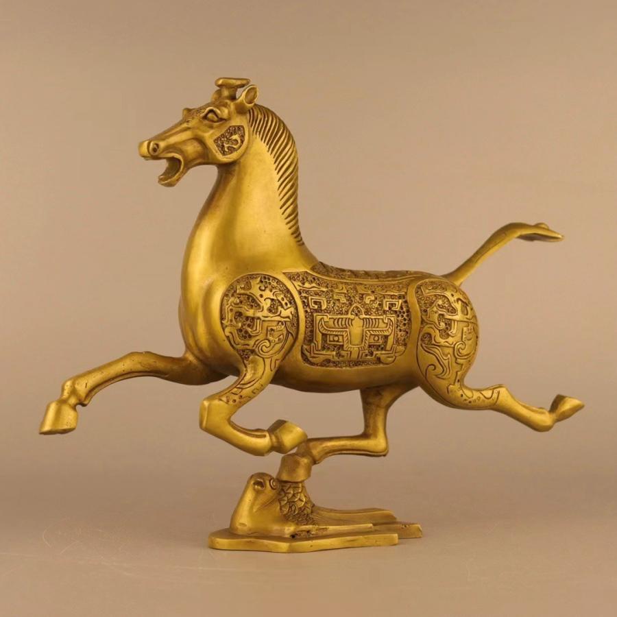 馬 ウマ 置物 オブジェ 金色 黄金 ゴールド 干支 運 金運 健康運 出世